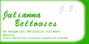 julianna bellovics business card